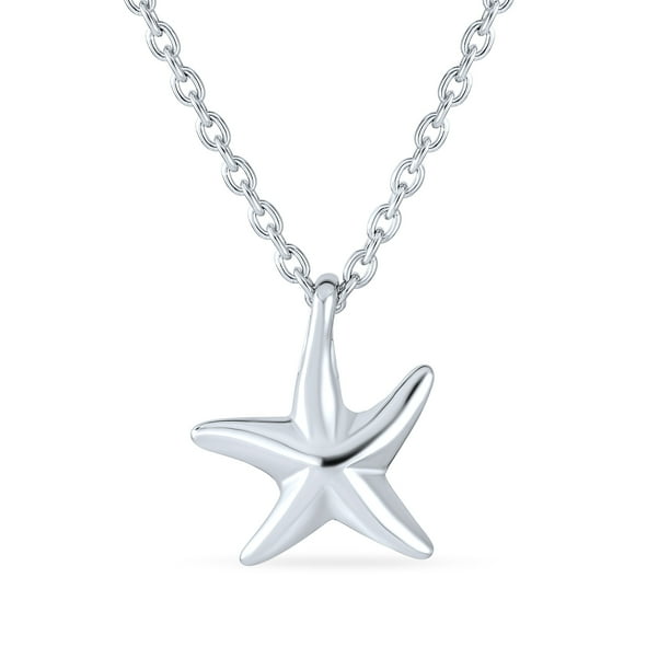 Pendants Beach and Sea Life Charms .925 Sterling Silver Starfish Charm Pendant Pendants Beach and Sea Life Charms .925 Sterling Silver Starfish Charm Pendant